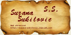 Suzana Šukilović vizit kartica